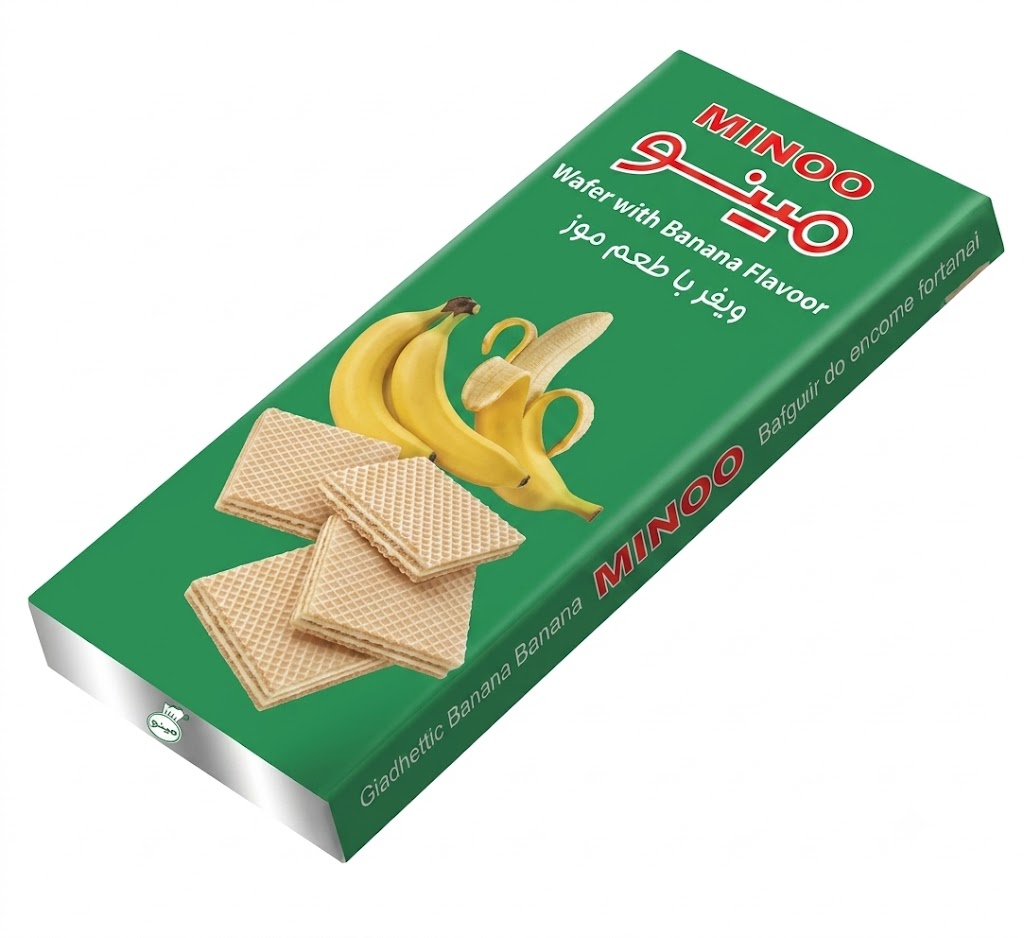 ویفر موزی ۴۰ گرمی مینو - تنقلات