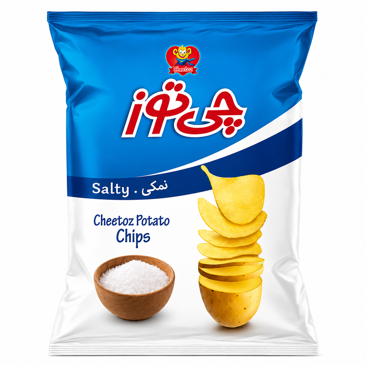چی توز چیپس سیب زمینی نمکی ۶۵ گرم - تنقلات