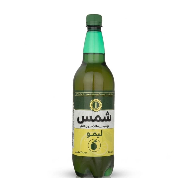 نوشیدنی مالت با طعم لیمو 1 لیتر شمس - نوشیدنیها
