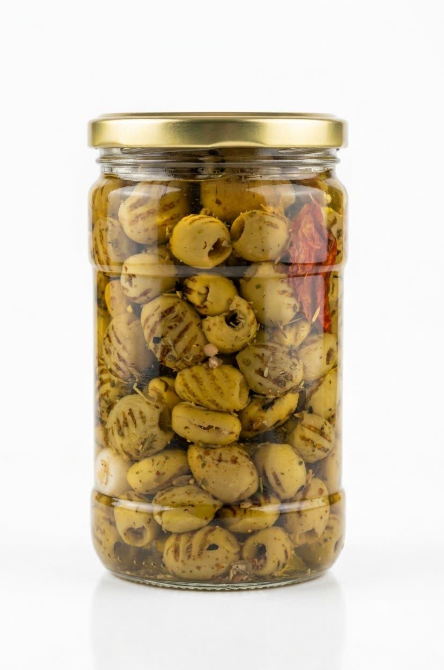 زیتون کبابی بدون هسته 670گرم شیشه - چاشنی و ادویه