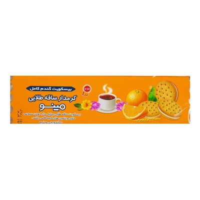 بیسکویت کرمدار با طعم پرتقالی ۱۹۲ گرمی مینو - تنقلات