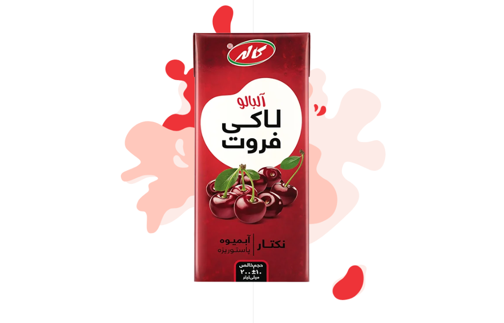 تصویر نکتارآلبالو 200میلی لیتر لاکی فروت کاله