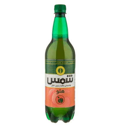 تصویر نوشیدنی مالت با طعم هلو 1 لیتر شمس