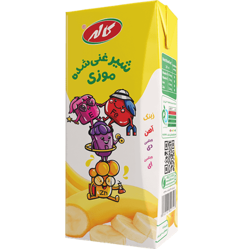 تصویر شیر غنی شده موز 200 میلی لیتر کاله