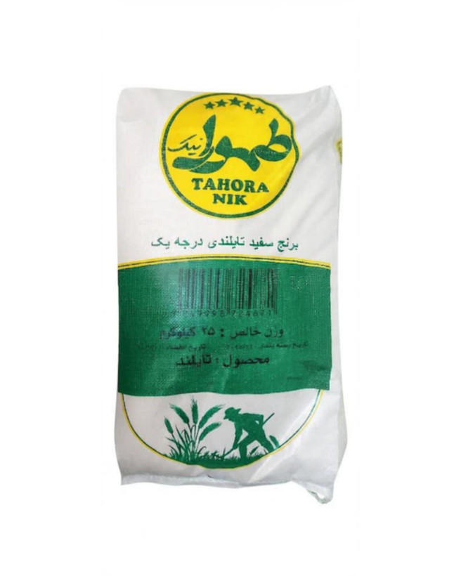 برنج تایلندی 25 کیلویی طهورانیک - کالاهای اساسی