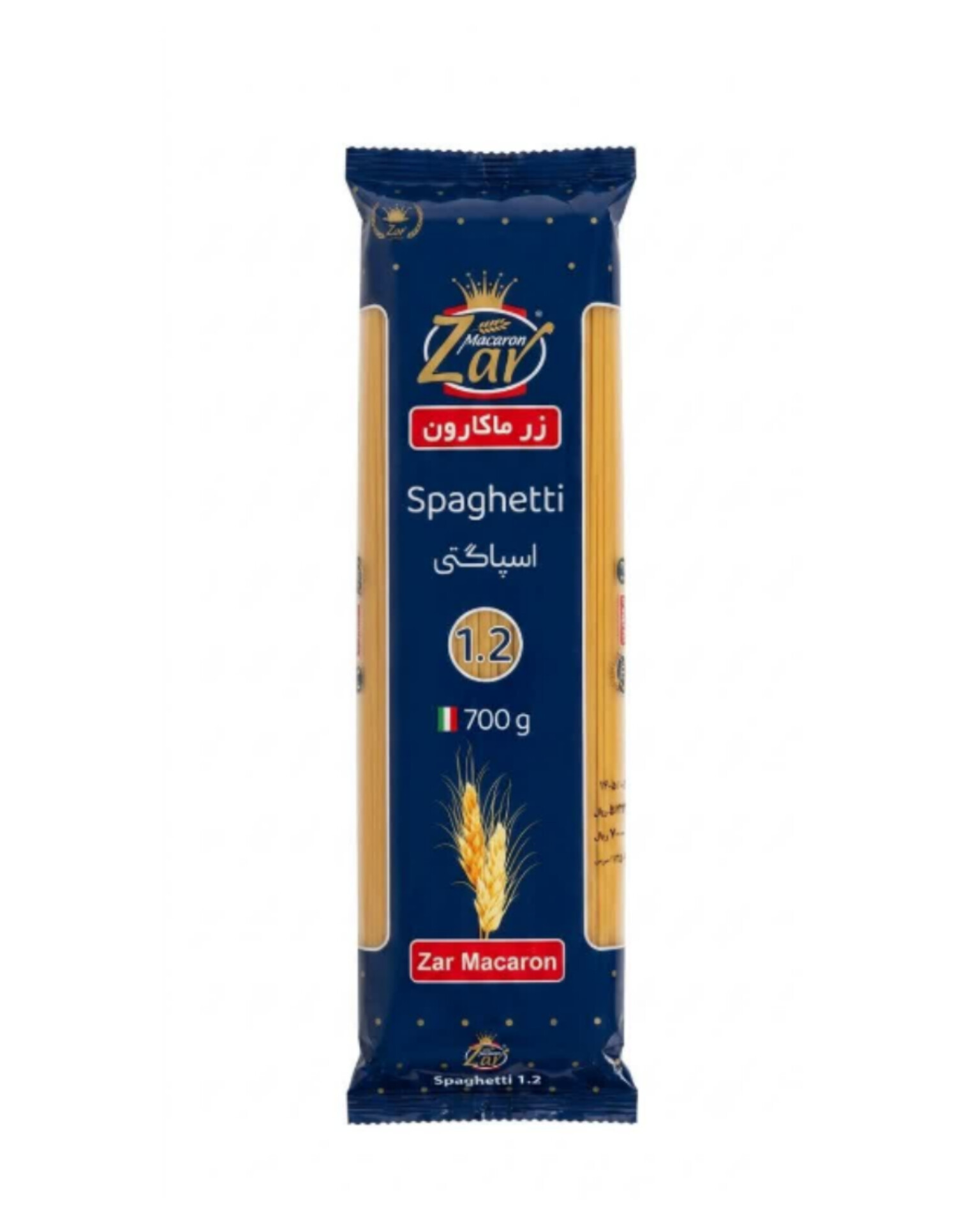 اسپاگتی 700گرم 1.2 زر ماکارون - کالاهای اساسی