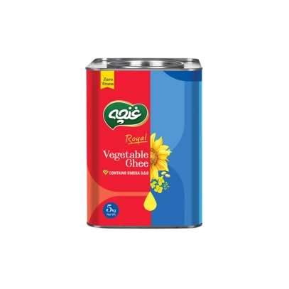 تصویر روغن گیاهی نیمه جامد رویال ۵ کیلویی غنچه