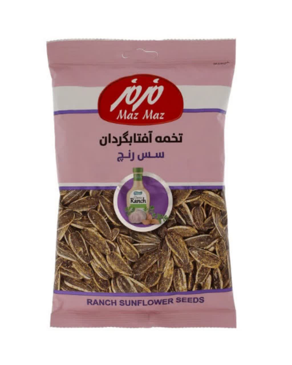 تصویر تخمه آفتابگردان سس رنچ 105 گرم مزمز