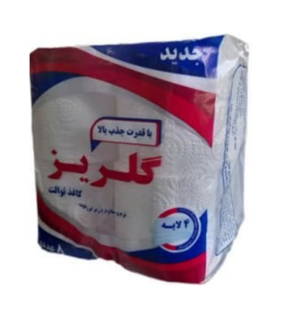 تصویر دستمال توالت 12 تایی گلریز
