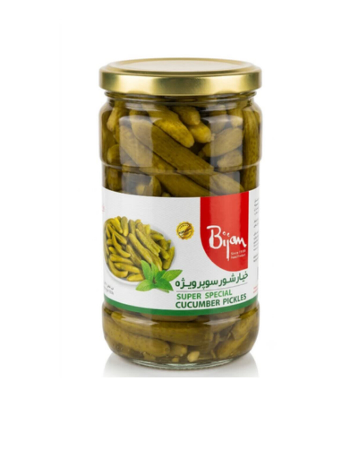 کنسرو خیارشور سوپر ویژه 660 گرمی بیژن - چاشنی و ادویه