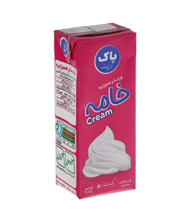 تصویر خامه 200 گرم پاک