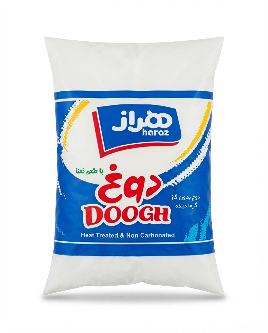 تصویر دوغ نایلونی 900 گرم نعنا هراز