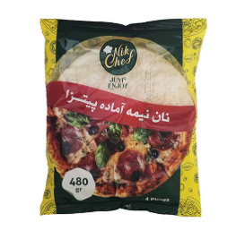 نان نیمه اماده پیتزا 480گرمی نیک شف